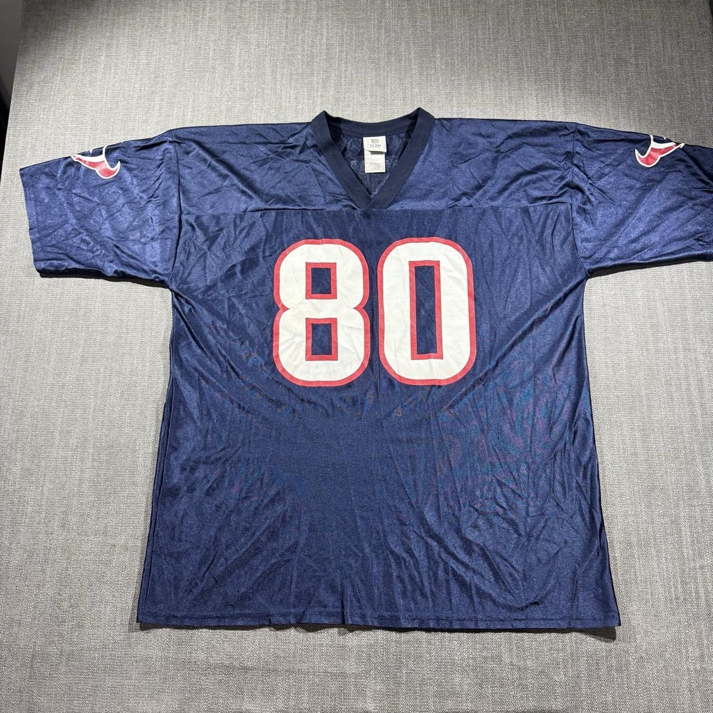 Houston Texans Jersey Mens 2XL Blue NFL Andre Johnson‎ 80 NFL Team Apparel